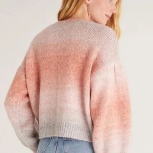 Z Supply Women's Ombre Sweater - Pink and Gray